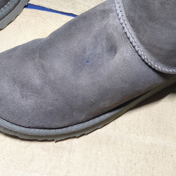 UGG Gray Women's Mini Bailey Bow II Winter Boots with Bow NOW ONLY $35 WOW - Picture 7 of 8